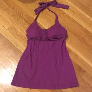 Maroon Lululemon halter top